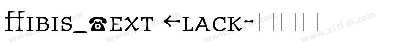 Vibis_Text Black字体转换